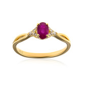 14K AAA Mozambique Ruby Gold Ring (CIRARI)
