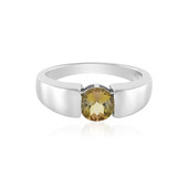 Yellow Tanzanite Silver Ring