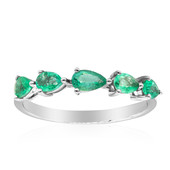 10K AAA Zambian Emerald Gold Ring