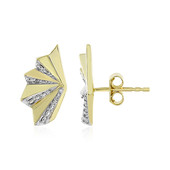 9K Flawless (F) Diamond Gold Earrings (LUCENT DIAMONDS)