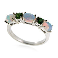 Welo Opal Silver Ring