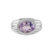 Lavender Quartz Silver Ring