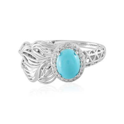 9K Sleeping Beauty Turquoise Gold Ring (Ornaments by de Melo)