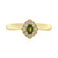 Ceylon Green Zircon Silver Ring