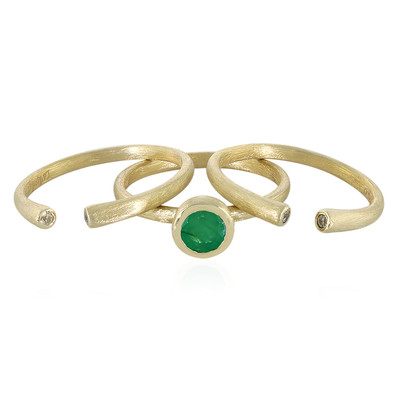 9K Emerald Gold Ring (La Revelle)