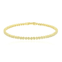 9K SI1 Canary Diamond Gold Bracelet