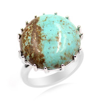 Mine 8 Turquoise Silver Ring (Anne Bever)