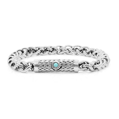 Turquoise Silver Bracelet (Nan Collection)