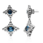 London Blue Topaz Silver Earrings (Dallas Prince Designs)