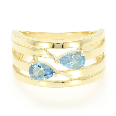 9K Santa Teresa Aquamarine Gold Ring