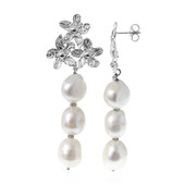 Freshwater pearl Silver Earrings (Joias do Paraíso)