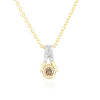 I2 Champagne Diamond Silver Necklace
