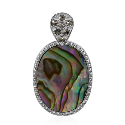 Abalone Shell Silver Pendant (Annette classic)