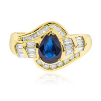 14K Ceylon Sapphire Gold Ring (CIRARI)