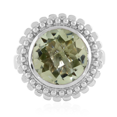 Green Amethyst Silver Ring (Memories by Vincent)
