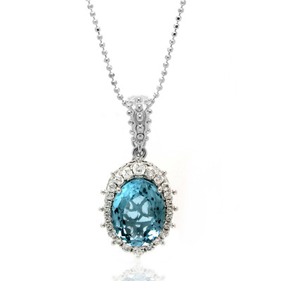 Sky Blue Topaz Silver Necklace (Dallas Prince Designs)
