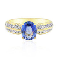 14K Ceylon Sapphire Gold Ring