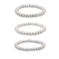 Freshwater pearl Silver Bracelet (TPC)