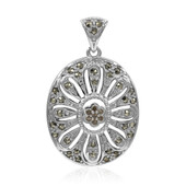 SI1 Argyle Rose De France Diamond Silver Pendant (Annette classic)