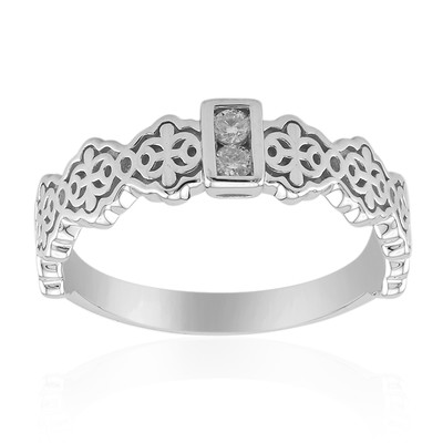 SI1 (G) Diamond Silver Ring (Annette)