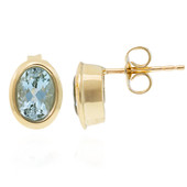 9K Santa Maria Aquamarine Gold Earrings (CUSTODANA)