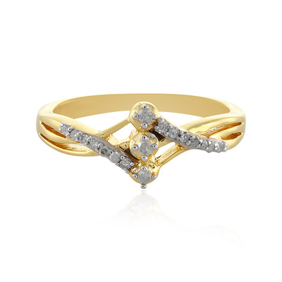 I1 (I) Diamond Silver Ring