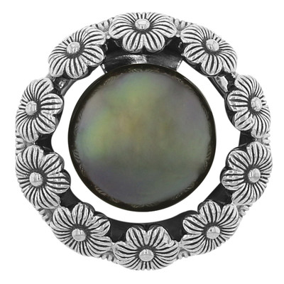Tahitian Pearl Silver Pendant (MONOSONO COLLECTION)