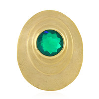 Green Ethopian Opal Silver Pendant