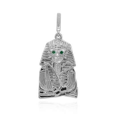 Brazilian Emerald Silver Pendant