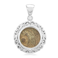 Ancient Widows Mite Coin Anchor Silver Pendant