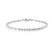I4 (J) Diamond Silver Bracelet