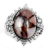 Pink Opal Mosaic Silver Ring (Dallas Prince Designs)