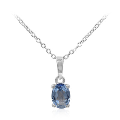 Azure blue mystic topaz Silver Necklace
