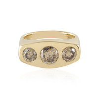 14K I2 Champagne Diamond Gold Ring (de Melo)