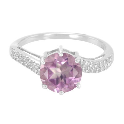 Spanish Pink Fluorite Silver Ring