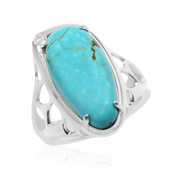 Carico Lake Turquoise Silver Ring (Anne Bever)