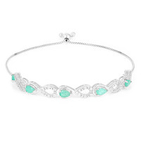 Socoto Emerald Silver Bracelet