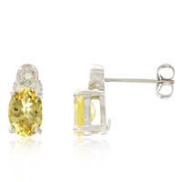 9K Neon Danburite Gold Earrings