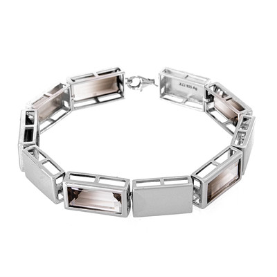 Bi Colour Quartz Silver Bracelet