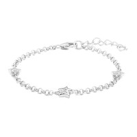 I1 (G) Diamond Silver Bracelet