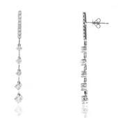 18K SI2 (H) Diamond Gold Earrings (CIRARI)