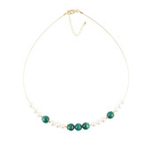 Malachite Stainless Steel Necklace