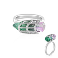 Bi Colour Quartz Silver Ring