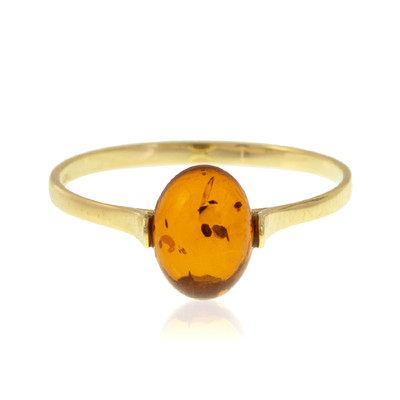 9K Baltic Amber Gold Ring (dagen)