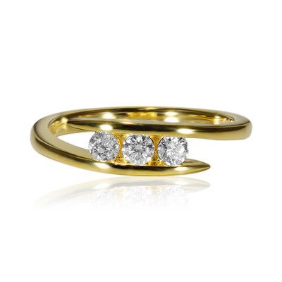 18K VVS1 (E) Diamond Gold Ring (adamantes [!])