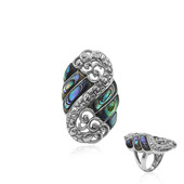 Abalone Shell Silver Ring (Art of Nature)