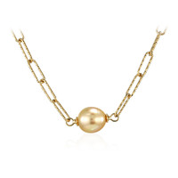Kabira Golden South Sea Pearl Silver Necklace (TPC)