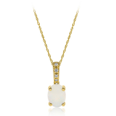 10K Australian Opal Gold Necklace