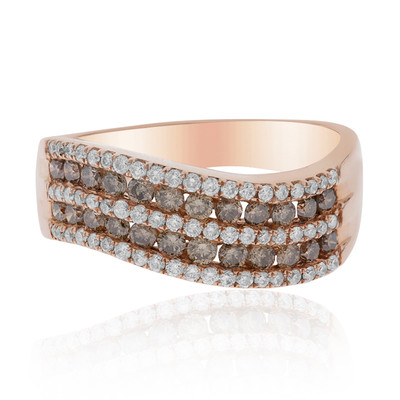 14K Chocolate Diamond Gold Ring