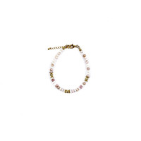 Pink Andenian Opal Silver Bracelet
